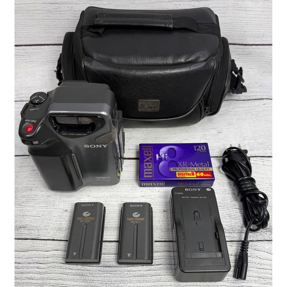 Sony Other - Sony Handycam CCD-SC5 Video 8 Camcorder Bundle with Charger Batteries Case Tape